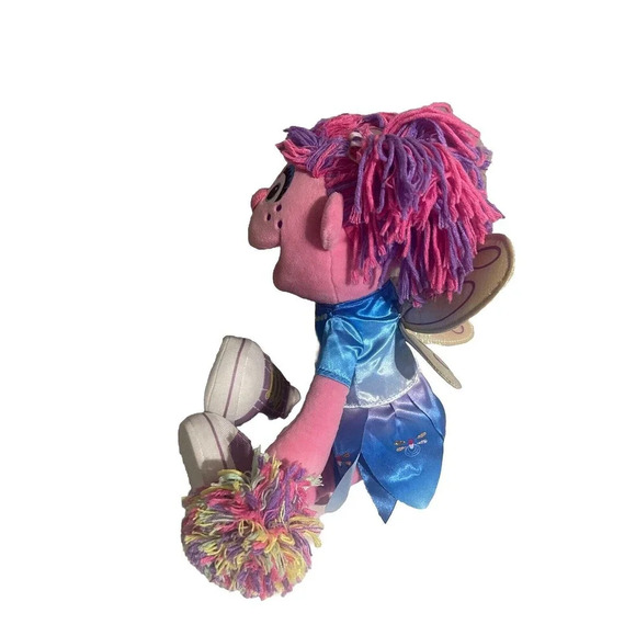 Flower ABBY CADABBY Pink Plush Sesame Street Place 13” Stuffed Toy RARE - Picture 2 of 16